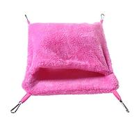 KFGISD, Hamster House Pet Bed Rat Hamster Pig Hammock Cage Bird Sleeping Nest Cage Swing For Small Animals Red L,Birdhouse(Pink,S)