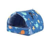 KFGISD, Hamster Toy 2Pcs Colorful Hamster Squirrel Mini Rabbit House Small Animal Sleeping Bed Guinea Pig Nest A3 S,Hamster Toys(B2,L)