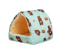 KFGISD, Hamster Toy 2Pcs Colorful Hamster Squirrel Mini Rabbit House Small Animal Sleeping Bed Guinea Pig Nest A3 S,Hamster Toys(A4,M)