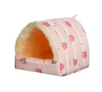 KFGISD, Hamster Toy 2Pcs Colorful Hamster Squirrel Mini Rabbit House Small Animal Sleeping Bed Guinea Pig Nest A3 S,Hamster Toys(A2,XL)