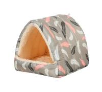 KFGISD, Hamster Toy 2Pcs Colorful Hamster Squirrel Mini Rabbit House Small Animal Sleeping Bed Guinea Pig Nest A3 S,Hamster Toys(A3,S)