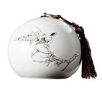 KFGISD, Handmade Ceramic Cremation Urn for Small Dogs, Cats, Rabbits, Small Animals, Human, Cremation of Ashes Memorial,Pet Urns(E)