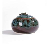 KFGISD, Handmade Ceramic Pet Cremation Urns Memorial Hall Ashes Casket Handmade Ceramic Keepsake Funeral Urn For Home Or Cemetery Dog Cat,Pet Urns(E)
