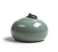 KFGISD, Handmade Ceramic Pet Cremation Urns Memorial Hall Ashes Casket Handmade Ceramic Keepsake Funeral Urn For Home Or Cemetery Dog Cat,Pet Urns(A)