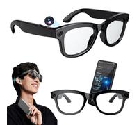 KFGISD, HD 500W Pixel Camera + Speaker, Photo Video Recording | Voice Control | Music Playback | Real-Time Translation | Wifi Bluetooth,Smart Glasses(Parent,A)