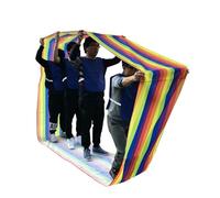 KFGISD, IEOWY Team Building Game Running Mat, Outdoor Adult Children Activities Field Day Games, Team Work Running Games,Workplace team building games(Adult 11M/36FT)