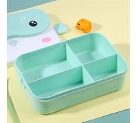 KFGISD, Insulated Lunch Box School Portable Rectangula Leakproof Plastic Bento Food Container Kitchen Tool,Lunch Boxes,Lunch Boxes(Agreen)