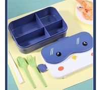 KFGISD, Insulated Lunch Box School Portable Rectangula Leakproof Plastic Bento Food Container Kitchen Tool,Lunch Boxes,Lunch Boxes(Ablue)