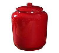 KFGISD, Large Ashes Urn for Human Ashes Adult, Ceramic Keepsake Urn - Display at Home,Pet Urns(Red,4100ml)