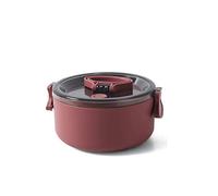 KFGISD, Large Capacity Round Lunch Box with Leakproof Lid Portable Office Heatable Lunchbox,Lunch Boxes,Lunch Boxes(Red(Single))