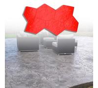 KFGISD, Large Slate Concrete Stamp Molds 65in X 29.5in, Patio Deck Courtyard Ground Concrete Texture Printing Pad,Concrete Texture Printing Pad(4 Pcs)