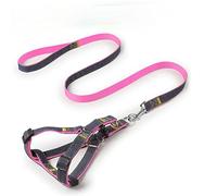 KFGISD, Leash Set Pet Leash And Harness Set Dog Adjustable Set Pet Lead Vest Small Medium Large For Walking Training Dog,Dog Carrier(Pink,M)