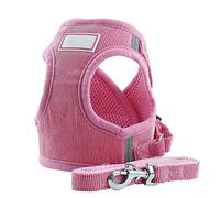 KFGISD, Leash Set Pink Dog Harness With Leash Dog Collar Adjustable Vest Walking Pet Accessories For Small Medidum Large Pets M,Dog Carrier(M)
