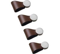KFGISD , Leather Dresser Knobs， Door Knobs Kitchen Closet Drawer Dresser Knobs with Screws,Leather Handles