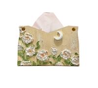 KFGISD, Light Luxury Style Cover Colourful Oil Painting PU Leather Tissue Holder Office Tissue Cover Napkin Dispenser Holder Tissue Holder,Tissue box(Multicolored)