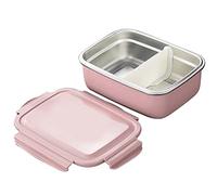KFGISD, Lunch Box with Compartment, Lunch Box, Adult Metal Breakfast Box,Lunch Boxes,Lunch Boxes(Pink)