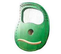 KFGISD, Lyre Harp 19 String, Mahogany Harp Patterns Carved Symbols Harp Instrument Gift for Beginners Children Adults,Harps