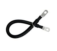 KFGISD, M8-Black Very Soft Silicone Cable Automotriz Wire With Lug M6 M8 M10 Ring Terminal 0 2 4 6 8 AWG Black Red For Inverter Car Solar ，Electric Wire(2 AWG,100CM)