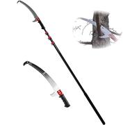 KFGISD, Manual Pole Saws Tree Trimmer with Adjustable Pole, Tree Pruner Pole Saw Manual Extendable Long Tree Pruner Extendable,High Branch Saw(7.2m/24ft)
