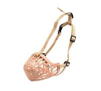 KFGISD, Medium And Large Soft Dog Muzzle With Adjustable Nylon Strap For Durability And Comfort With Ultra-Soft Padding,Prevent Eating,Dog Muzzle Cover(Brown,No.2)