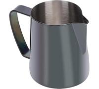 KFGISD, Milk Frothing Jug for Coffee Machine,Stainless Steel Milk Cup,Coffee Pitcher Milk Cup Black Colorful Cupize,Stainless Steel Milk Jug(Black)