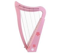 KFGISD, Mini Harp Wooden Instrument 19 Strings Metal Copper Saddle Lyre Harp With Tuning Wrench, Extra Strings, Bag,Harps