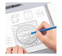KFGISD, Multifunctional Drawing Template Art Design Construction Architect Stereo Geometry Ellipse Drafting Scale Ruler,Rulers