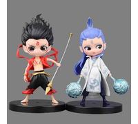 KFGISD, Nezha Series Cute Doll Ornaments - 15CM High Feng Shui Desktop Decorations Set,Ornaments(Set)