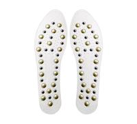 KFGISD, Orthopedic Shoe Pads, Massage Shoe Insoles, Shock-Absorbing, Breathable, Arch Support, Massage Acupuncture,Shoe Insoles(White,1 Pair)
