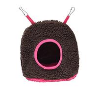 KFGISD, Parrot Hamsters Bed Warm Birds Hammock House Rabbit Hanging Bed House Pet Sleeping Bag Pet Supplies Red M,Birdhouse(Gray,L)