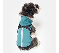 KFGISD, Pet Clothes Dog Hooded Clothes Medium Large Dog Small Dog Traction Reflective Waterproof Breathable Raincoat,Rain Coat for Dogs(Green,L)