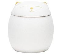 KFGISD, Pet Cremation Memorial Urn - Mini Ceramic Memorial Urn for Cat Dogs Cremation Ashes Mini Funeral Urn Keepsake,Pet Urns(White)