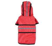 KFGISD, Pet Dog Raincoat Clothes Reflective Hoody Waterproof Rain Jacket Jumpsuit Coat Apparel for Small Large Dogs,Rain Coat for Dogs(Red,M)