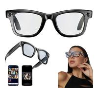 KFGISD, Photo Recognition, Video, Bluetooth Calls, Music, Ai Q&A, Recording, Unisex Glasses, Sync With Mobile Phone App, With HD Camera,Smart Glasses(B,B)