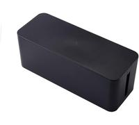 KFGISD, Power Line Plastic Wire Storage Case Junction Box Black White Cable Tidy Organizer Container Household Necessities ,Cable Storage Box(Black,M 32x13.5x13cm)