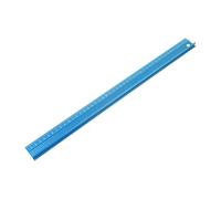 KFGISD, Professional Aluminum Alloy Straight Ruler Protective Scale Measuring Engineers Drawing Tool 3 Sizes Blue/Red Set,Rulers(Blue45cm)