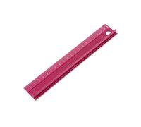 KFGISD, Professional Aluminum Alloy Straight Ruler Protective Scale Measuring Engineers Drawing Tool 3 Sizes Blue/Red Set,Rulers(Red20cm)