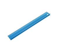 KFGISD, Professional Aluminum Alloy Straight Ruler Protective Scale Measuring Engineers Drawing Tool 3 Sizes Blue/Red Set,Rulers(Blue30cm)