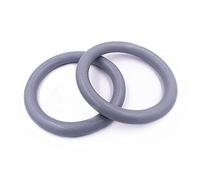 KFGISD, Professional Gymnastic Ring Pull up Gym Ring With Adjustable Strap Workout For Home Gym Body Strength Muscle Training ,Gymnastics Rings(Only rings Gray)
