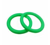 KFGISD, Professional Gymnastic Ring Pull up Gym Ring With Adjustable Strap Workout For Home Gym Body Strength Muscle Training ,Gymnastics Rings(Only rings Green)