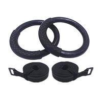 KFGISD, Professional Gymnastic Ring Pull up Gym Ring With Adjustable Strap Workout For Home Gym Body Strength Muscle Training ,Gymnastics Rings(Foamhandle and strap)