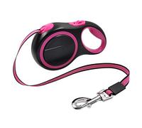 KFGISD, Retractable Dog Lead Leash 5M Long Strong Pet Leash For Large Dogs Nylon Retractable Big Dog Walking Leash Leads,Dog Traction Leash(Pink)