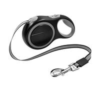 KFGISD, Retractable Dog Lead Leash 5M Long Strong Pet Leash For Large Dogs Nylon Retractable Big Dog Walking Leash Leads,Dog Traction Leash(Black)