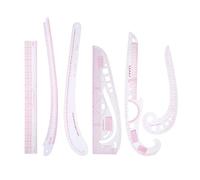 KFGISD, Ruler Tailor Measuring Kit Clear Sewing Yardstick Sleeve Arm French Curve Set Cutting Ruler Paddle Wheel Set,Rulers(France)