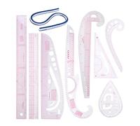 KFGISD, Ruler Tailor Measuring Kit Clear Sewing Yardstick Sleeve Arm French Curve Set Cutting Ruler Paddle Wheel Set,Rulers(United Kingdom)