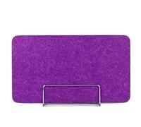 KFGISD Screen Desktop Privacy Panel,Felt Screen Acoustic Noise Cancelling Panels,Broken Resistant Panels For School And Office Use,Desk Partitions(Purple,30 * 80 with mobile clip)