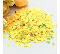 KFGISD, Sequins, 10/20g 2 * 4mm Mini Horse Eye Flat Oval Sequins for Nail Art Paillette Sewing Embellishment Findings Women,Sequins(Yellow with Gold)