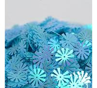 KFGISD, Sequins, 10g 15mm Sunflower PVC Paillette Loose Sequins for Crafts DIY Paillettes Glitter Confetti Garment Sewing Accessories,Sequins(Blue)