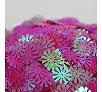 KFGISD, Sequins, 10g 15mm Sunflower PVC Paillette Loose Sequins for Crafts DIY Paillettes Glitter Confetti Garment Sewing Accessories,Sequins(Rose Red)