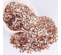 KFGISD, Sequins, 10g Champagne Sequin 3mm-10mm Glitter Cup Flat Round PVC Sequin Wedding Crafts Paillette Sewing Decoration DIY Accessory,Sequins(4mm Cup Champagne)